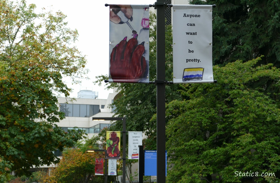 Colourful banners