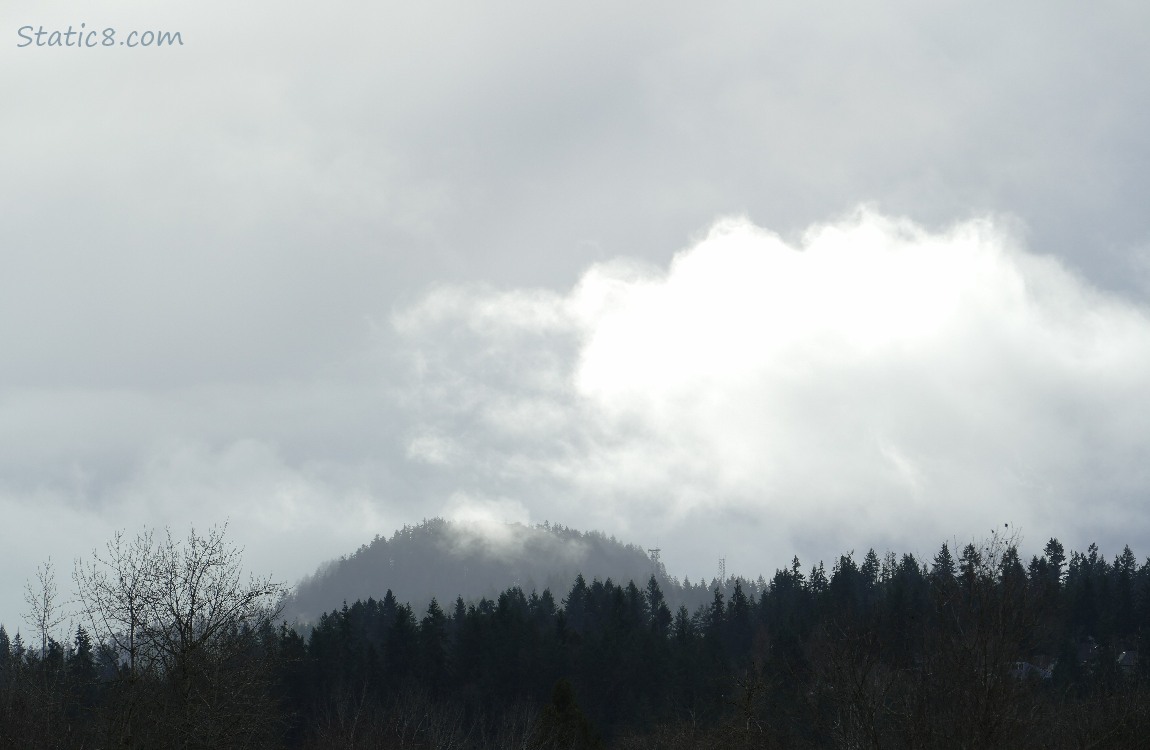 Clouds above the hill