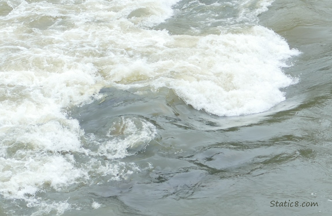 River water swirling