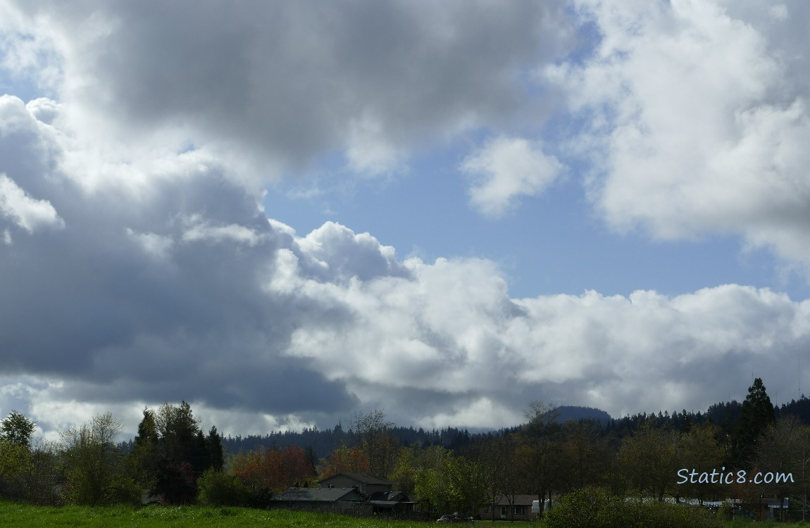 Clouds over the hill