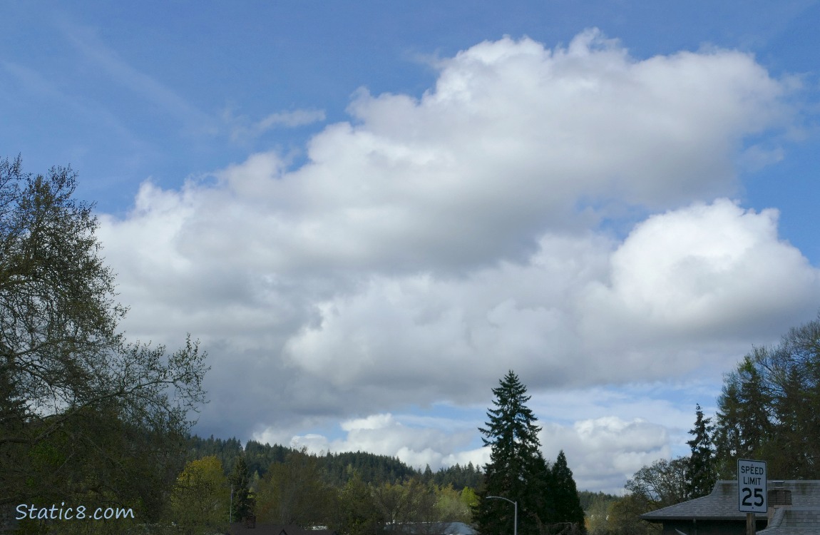 Clouds over the hill