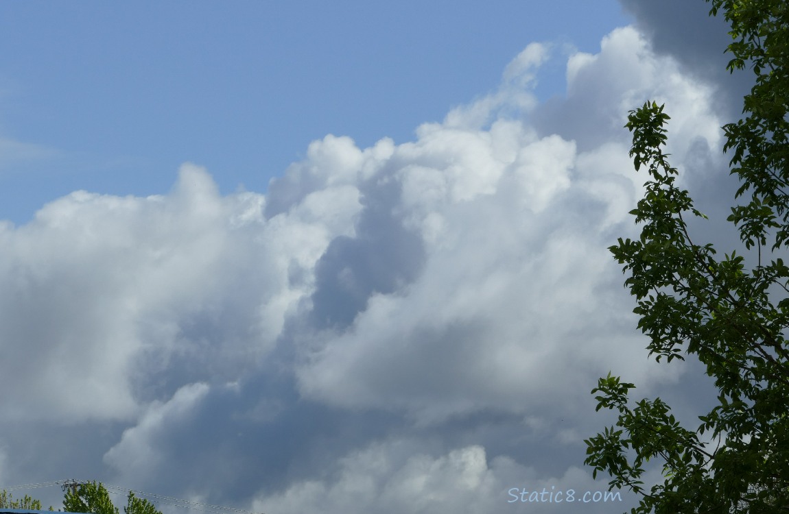 clouds and a blue sky