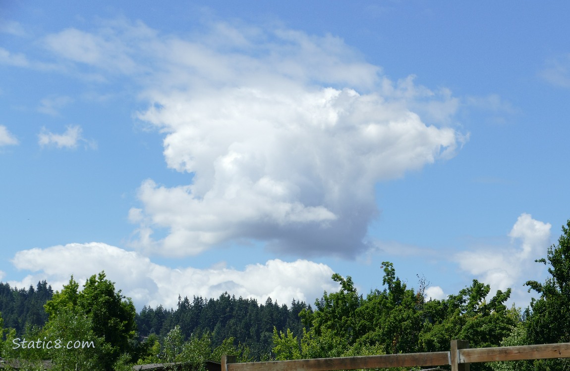 clouds in a blue sky