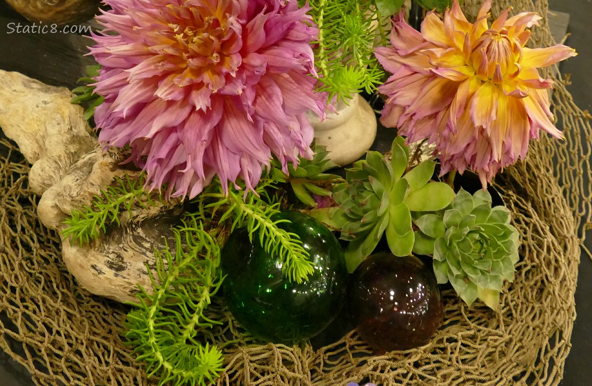 Close up of Beach Combing Arrangement