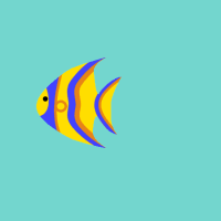 Vector drawn fish