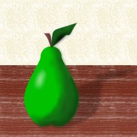 Vector drawn pear