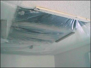 The hole in the ceiling!