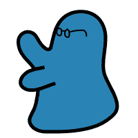 a blue blob