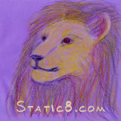 Day 9: lion on purple