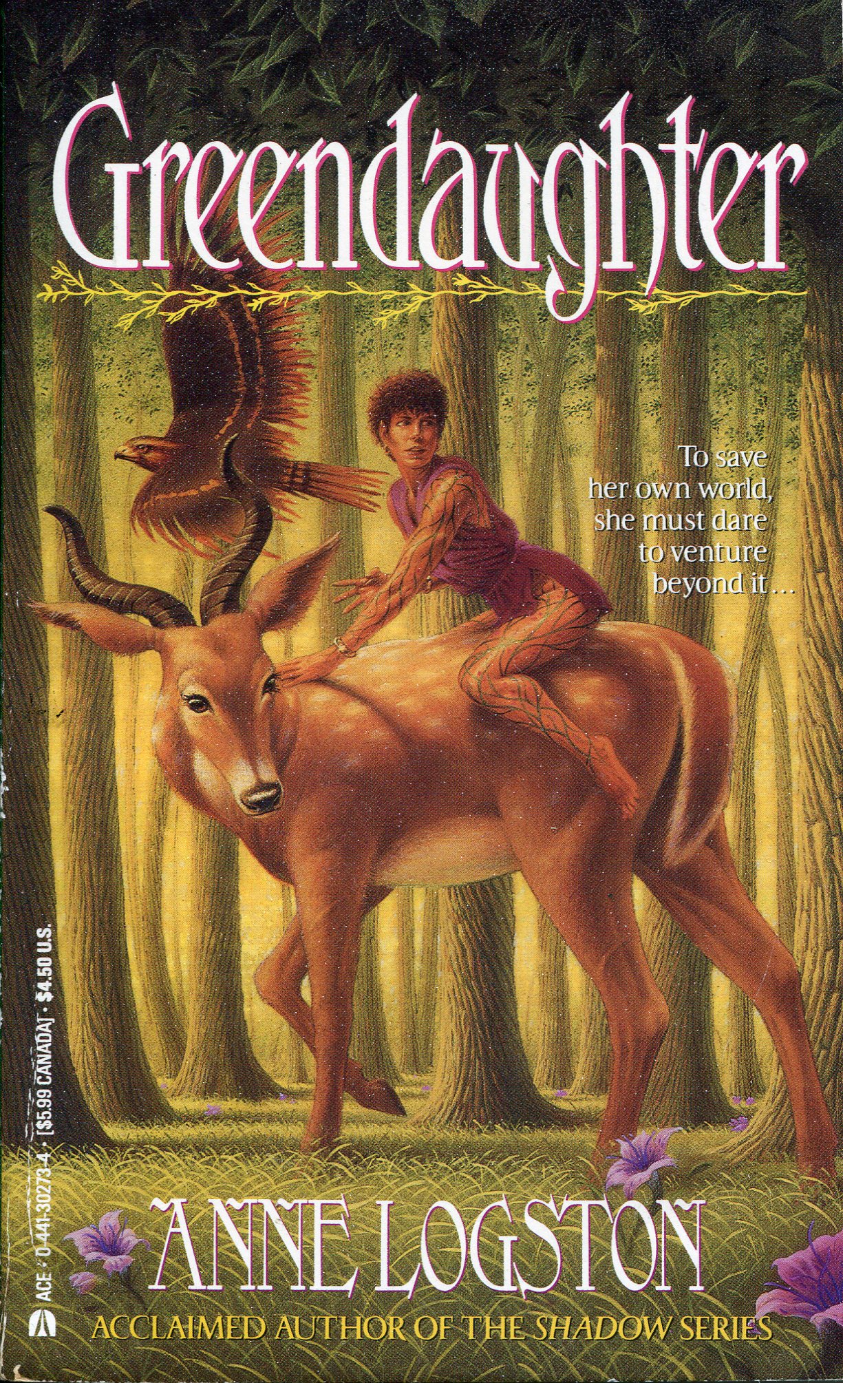 Book cover, Greendaughter by Anne Logston