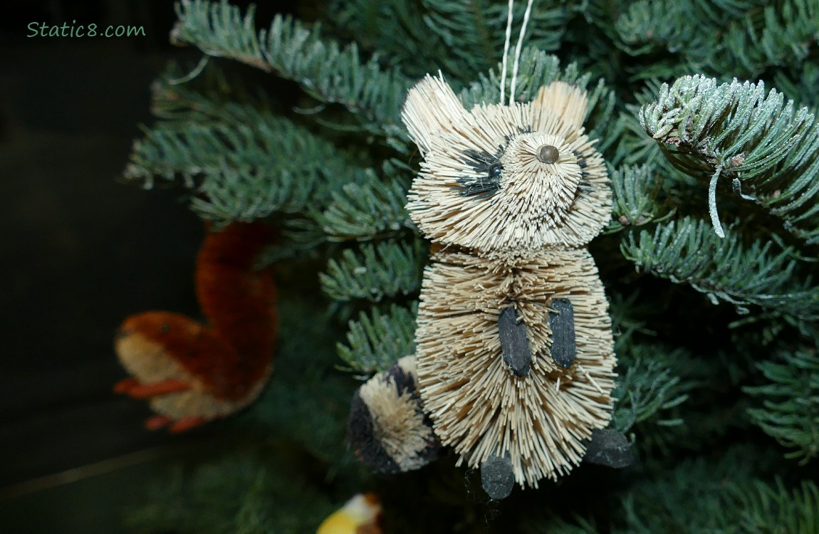 Raccoon ornament