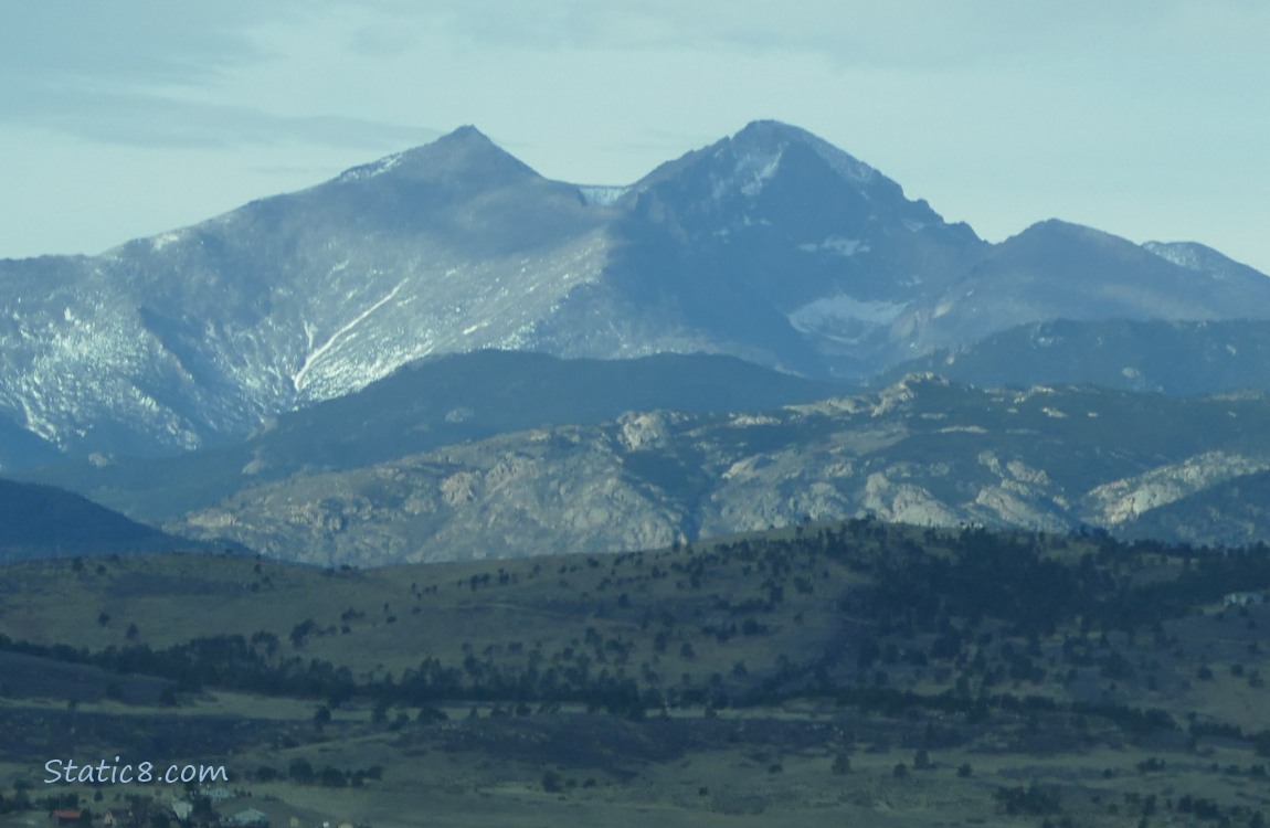 Mountain peaks in the distance