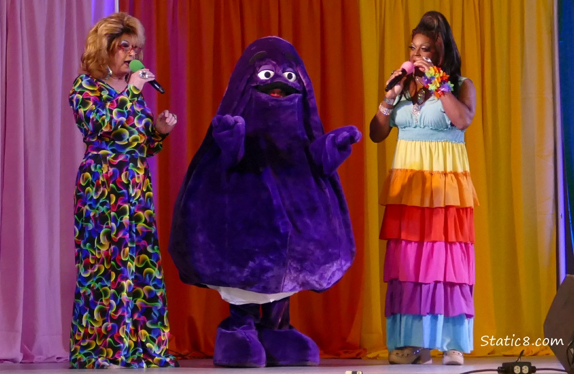 People on a stage