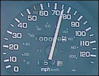 Cheri's odometer at 100,000