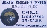 Area 51 Research Center sign