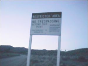 Area 51 Warning Sign